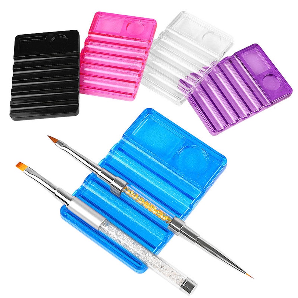 Giá Đỡ Cọ Trang Trí Móng Tay 7 Ngăn Gọn Nhẹ DIY