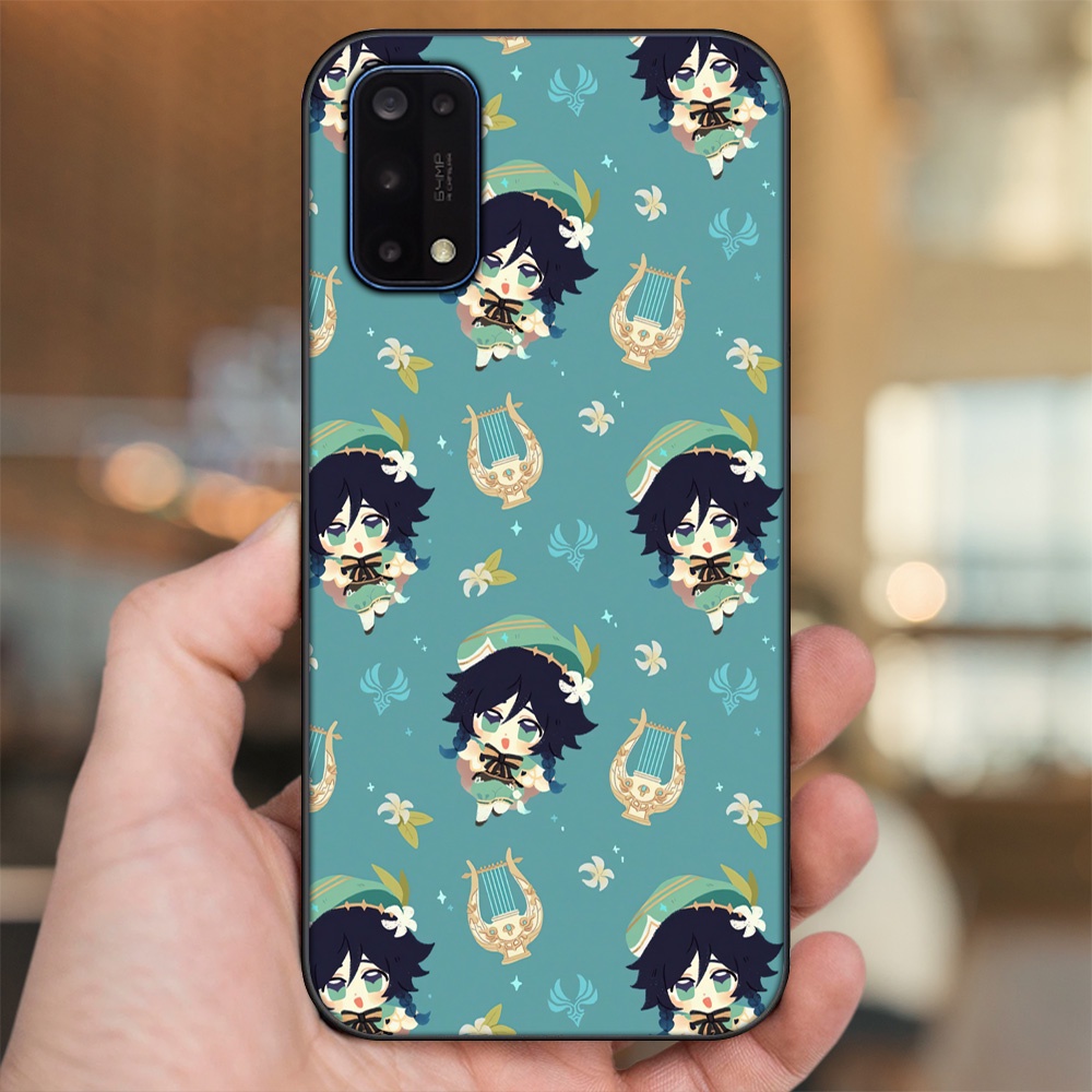 Ốp lưng Realme 7 Pro viền đen in hình Venti Genshin Impact