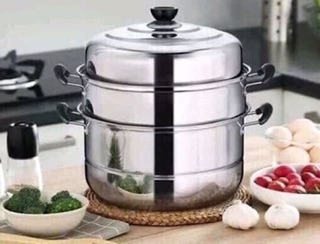 Nồi hấp 3 tầng inox