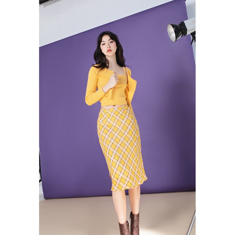 [Mã FASHIONMALLT4 giảm 15% đơn 150k] Chân váy kẻ caro Kaylee (dài/ngắn) SODA POP