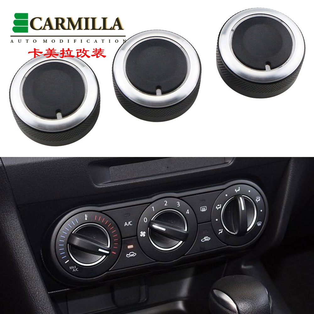 Set 3 Vỏ Bọc Núm Vặn Điều Hòa Xe Hơi Cho Perodua Viva Acc