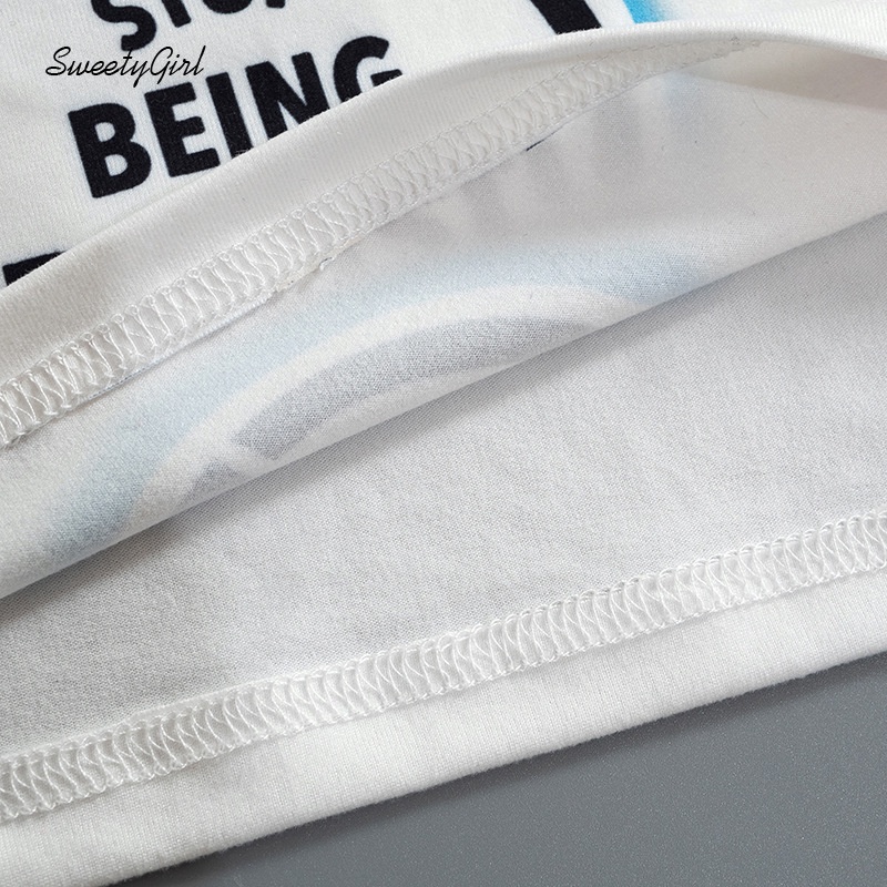 Áo Thun Sát Nách Cổ Tròn Dáng Rộng In Hoạt Hình Dasigner Nhiều Màu Thời Trang 2022 Cho Nữ