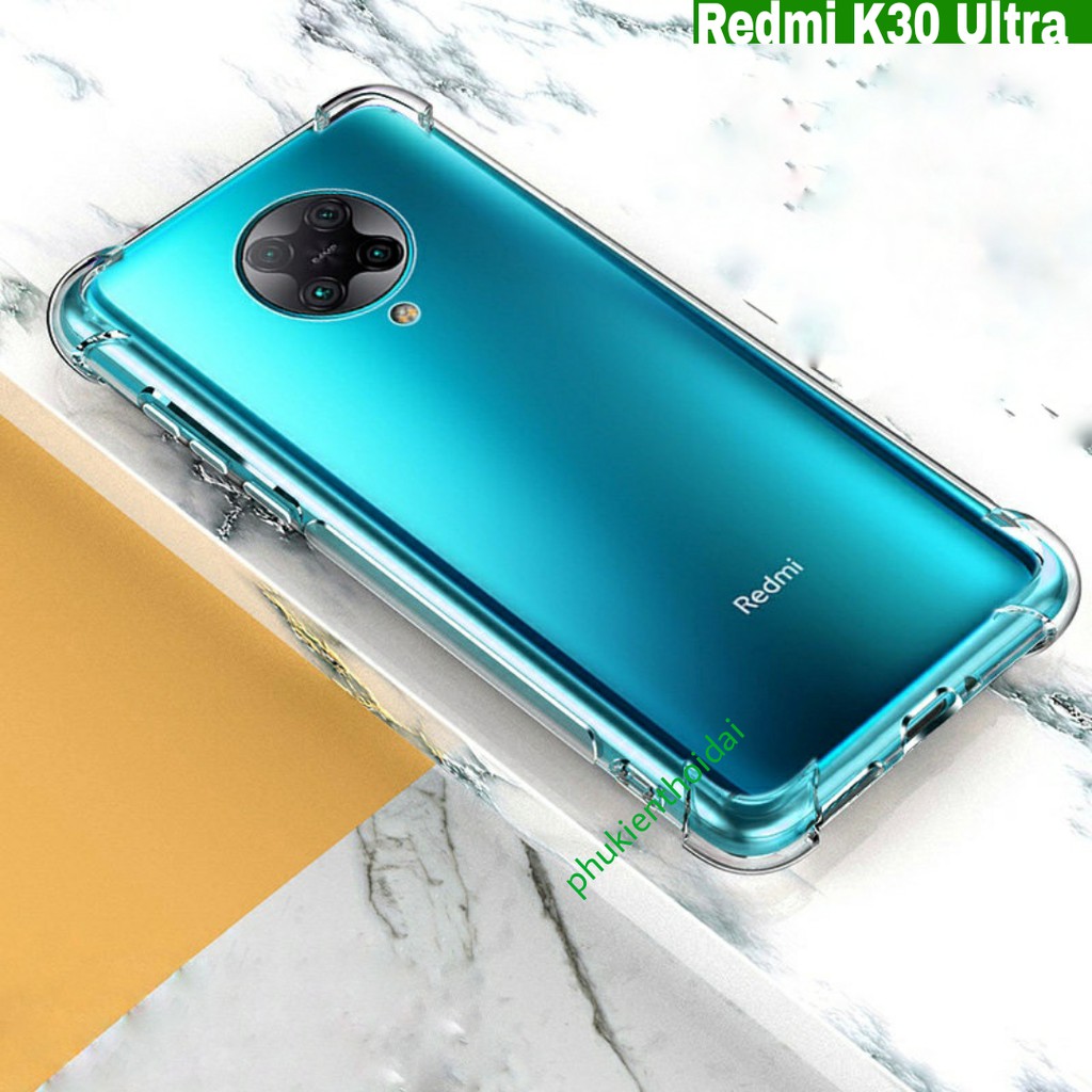 Ốp lưng Redmi K30 Ultra dẻo trong suốt lồi 4 góc ôm khít máy