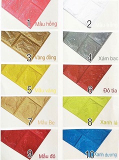 Giấy dán tường 3d combo 10 tấm
