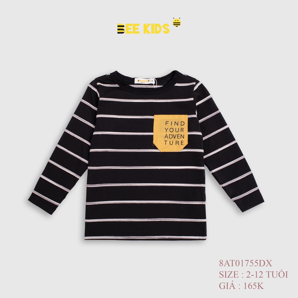 Áo Dài Tay Bé Trai Bee Kids Chất Liệu Cotton Mềm Mịn Thoáng Mát Thấm Hút Mồ Hôi Không Bai Không Xù (2-12 Tuổi)8AT01755DX