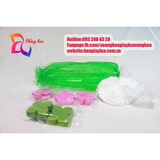 Bộ Nguyên Liệu Hoa Giấy Lụa ( Không Chai )