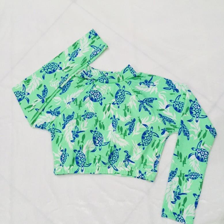 Áo Bơi Lẻ Phom Crotop Tay Dài Hoạ Tiết Mẫu 1-4 ་ | BigBuy360 - bigbuy360.vn