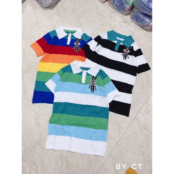 VÁY LEN KẺ MÀU SẮC DÁNG XUÔNG MS16288