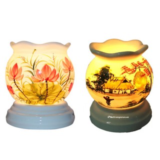 Combo 2 Đèn Xông Tinh Dầu Bát Tràng mẫu tùy chọn
