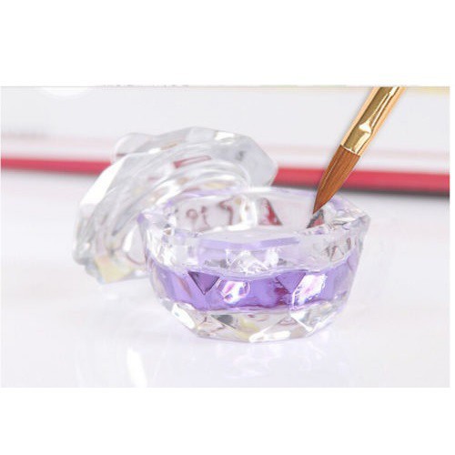 Chén thủy tinh rửa cọ vẽ móng