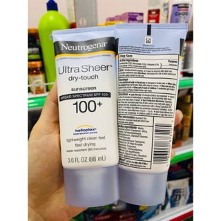 Kem chống nắng Neutrogena Ultra Sheer Dry touch Sunscreen SPF 100+