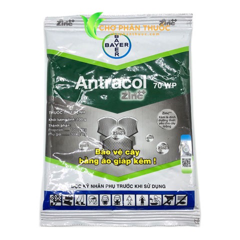 Antracol 70W thuốc ngừa nấm - ngừa bệnh - bổ sung vi lượng kẽm cho cây trồng