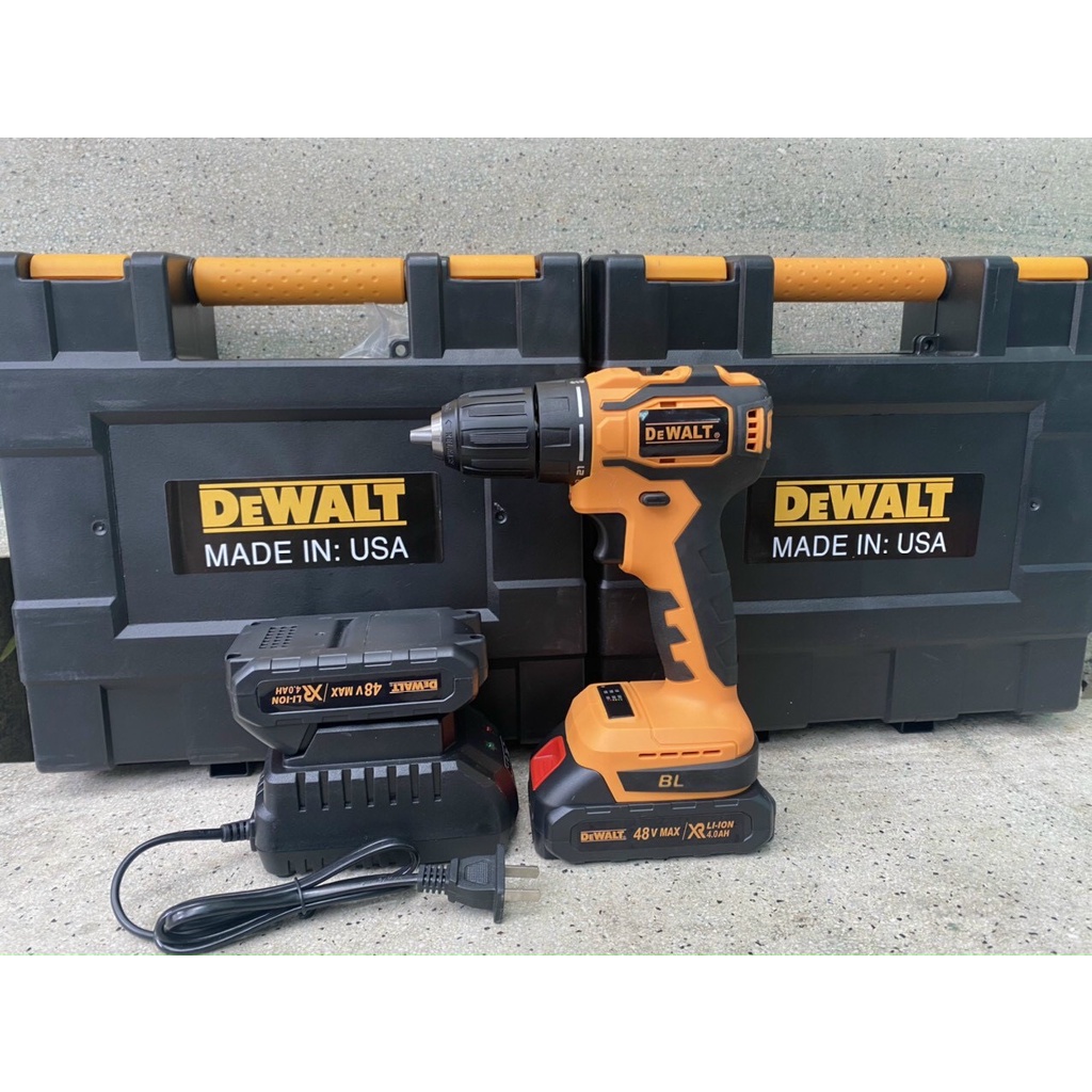 KHOAN PIN 48V DEWALT 10LY - ĐỘNG CƠ KHÔNG CHỔI THAN.