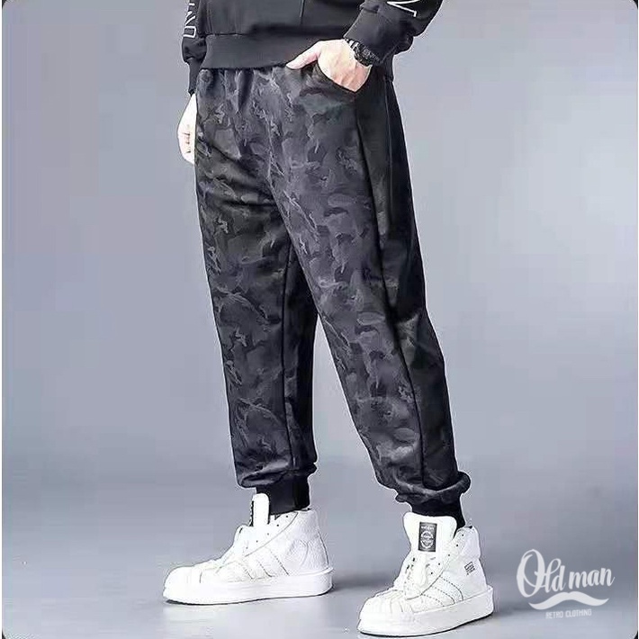 Quần Thun Jogger, Quần Thể Thao Nam Có Bo, Chất Thun Cotton Cao Cấp, Phong Cách Retro, Vintage, Trẻ Trung Năng Động
