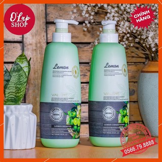 Bộ dầu gội xả tinh chất chanh hoa bưởi lemon valert ngăn ngừa gàu - dầu - chống rụng tóc