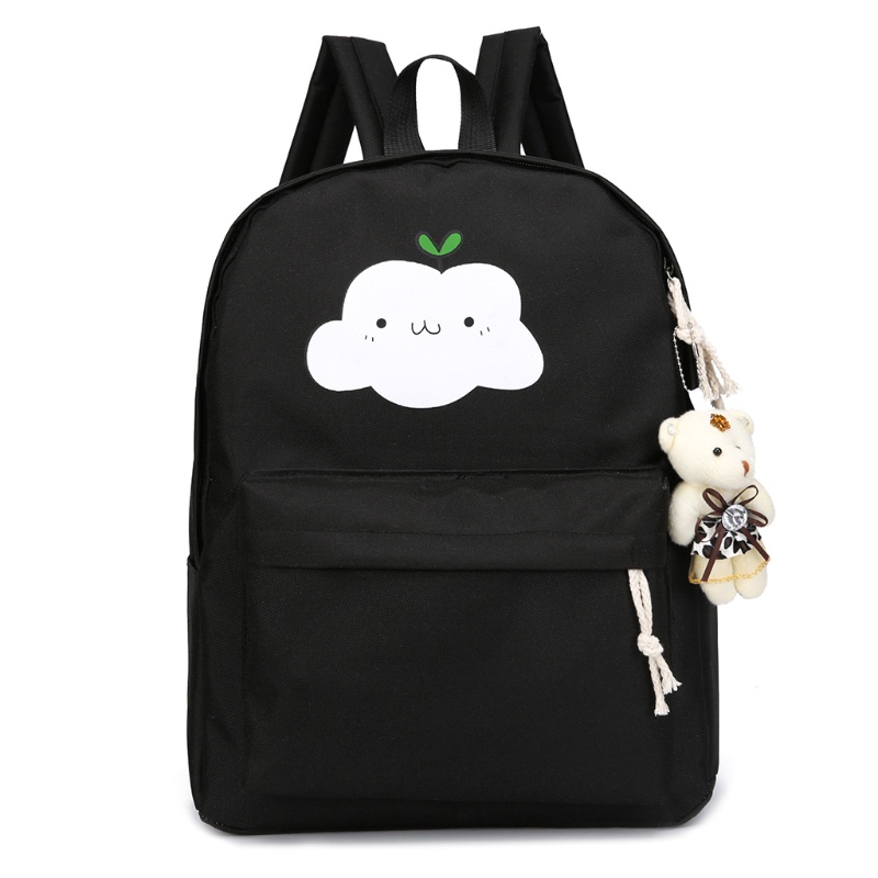 Set 5 Ba Lô Túi Ví Canvas Thời Trang Nữ