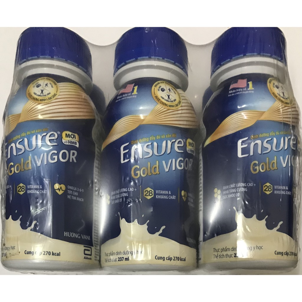 Ensure gold nước Vigor HMB 237ml - Hàng chính hãng - Date mới