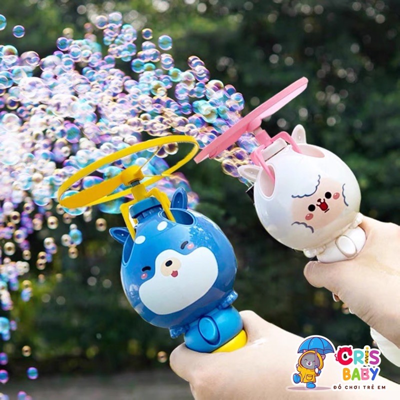 CÂY THỔI BONG BÓNG XÀ PHÒNG KÈM CHONG CHÓNG QUAY