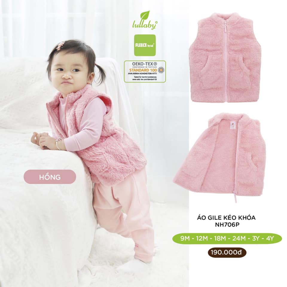 Áo gile lông Lullaby mềm mại, ấm áp