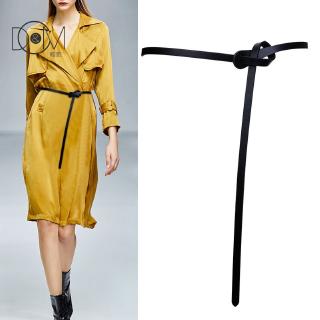 Thắt Lưng Da Bản Rộng Thắt Nút Thời Trang Cho Nữ