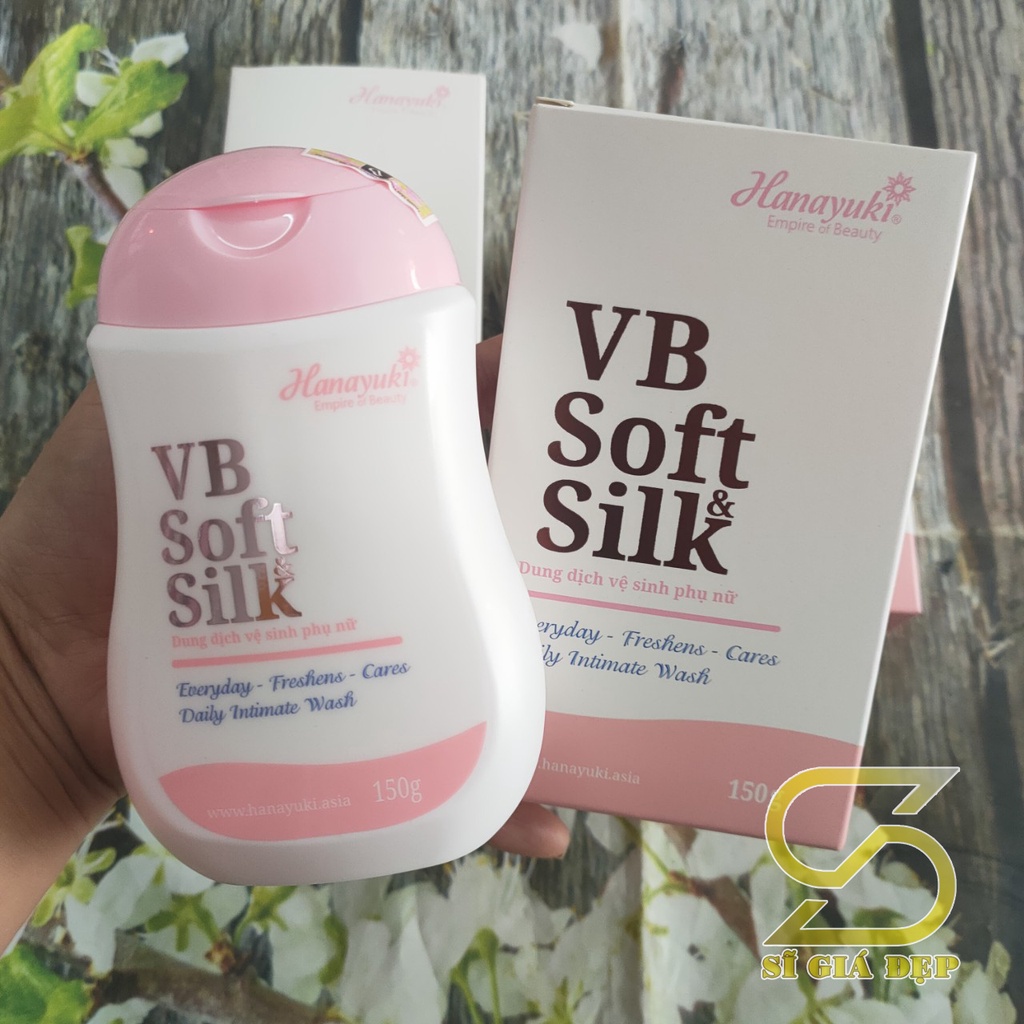 [Chính hãng-Mẫu mới] Dung dịch vệ sinh Hanayuki-Hana VB Soft Silk 150g-Diệt khuẩn sạch nhờn cho nam và nữ