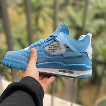 Giày Sneaker Jordan 4 Xanh Dương University Blue Nam Nữ Full Box-Bill