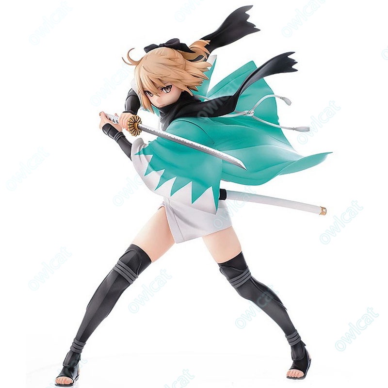 Mô Hình Nhân Vật Fgo Okita Soji  20cm Figure Servant Sakura Saber Noble Phantasm Three-Stage Thrust SSR 5 Stars Fate Grand Order Packed in Box Model Okita Souji