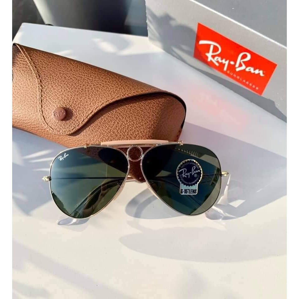 Kính mát Rayban RB3138 Shooter, dáng Aviator cách điệu ⚜️Hàng Authentic⚜️