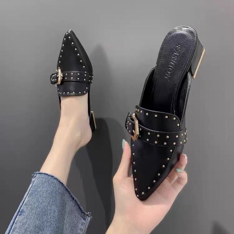 Giày mọi, sục nữ tán đinh -kèm ảnh thật- G347