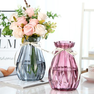 Lọ thủy tinh cắm hoa tươi, hoa lụa nghệ thuật cực đẹp decor-19