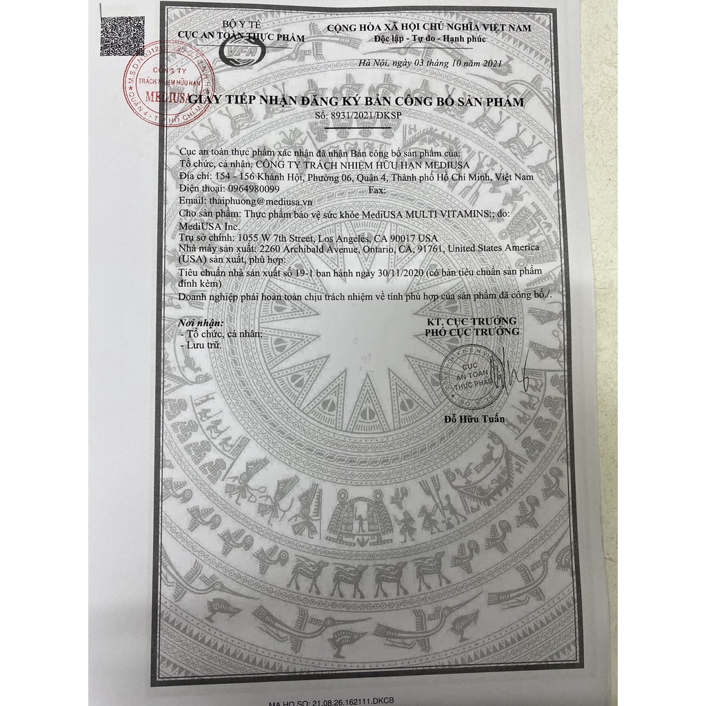 Multi Vitamins bổ sung 25 loại vitamin cho cơ thể, hỗ trợ tăng cường sức đề kháng