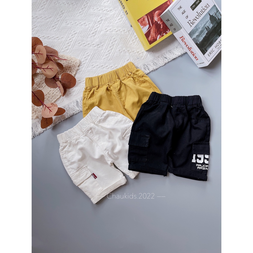 Quần short bé trai, quần short kaki túi hộp 1992 năng động cực đẹp cho bé trai -Bm_babyshop68