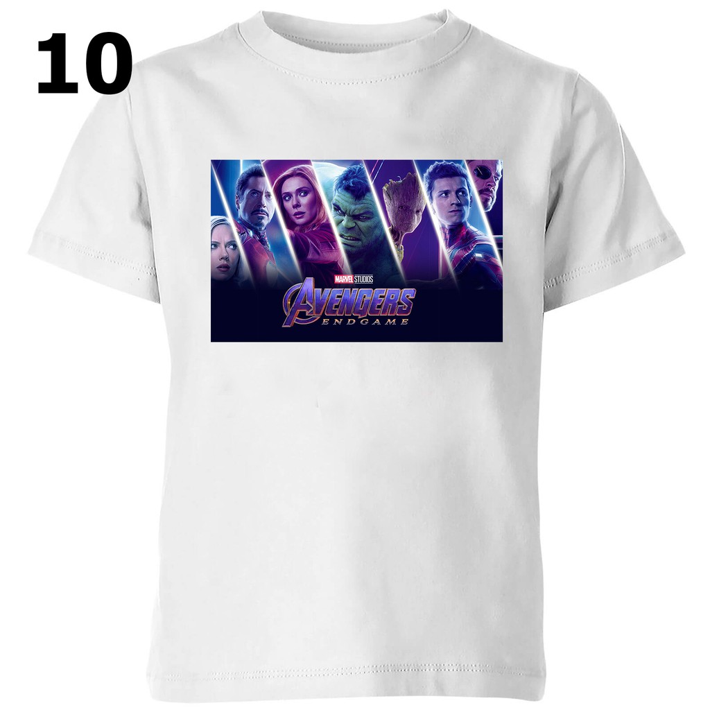 Áo Thun In Hình Avengers Ngắn Tay Cổ Tròn THOITRANG24H Cho Nam và Nữ Có Cả Size Trẻ Em