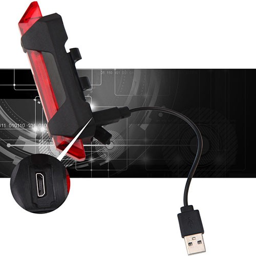 Đèn hậu xe đạp 5 Led Rapid X AQY-093 chính hãng