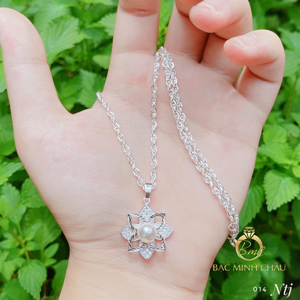 Dây chuyền + Mặt nữ của Bạc Minh Châu Thiết kế trẻ trung - tinh tế hợp với mọi lứa tuổi