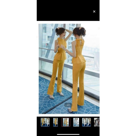 SET BỘ NỮ CỔ YẾM SÁT NÁCH SIÊU SANG CỰC XINH TÔN GIÁNG