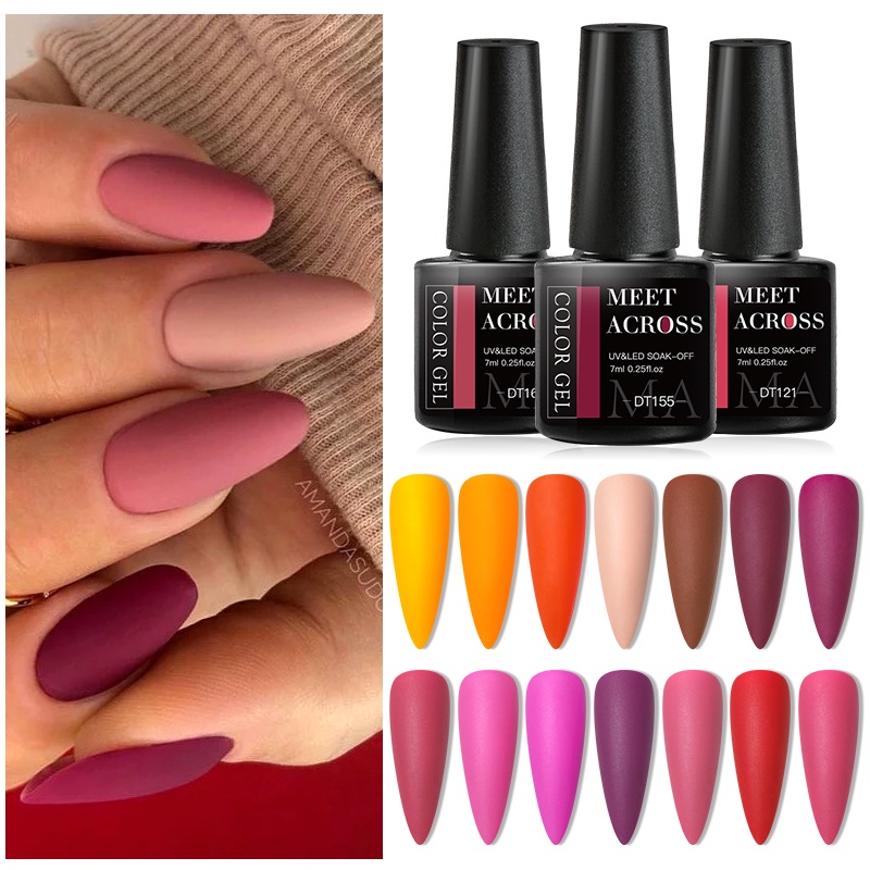 Gel Sơn Móng Tay MTSSII MEET ACROSS UV LED Bán Vĩnh Viễn Màu Sắc Thu Đông Nghệ Thuật 7ml