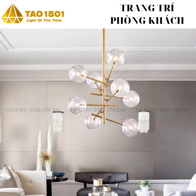 Đèn Thả Trang Trí Chùm Nho - Đèn Thả Phòng Khách - Đèn Thả Quầy Bar Bếp (Tặng kèm bóng led cao cấp)