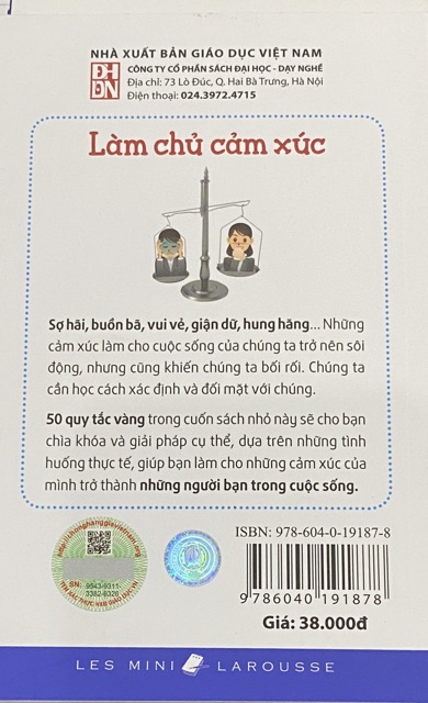 Sách - 50 quy tắc vàng Làm chủ cảm xúc