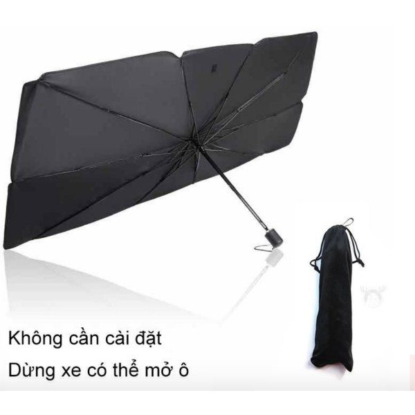 Dù Che Nắng Kính Lái Ô Tô, Ô Che Kính Lái Ô Tô Cao Cấp ( Tặng Kèm Bao Da ) - Chông Nắng, Tia UV Hiệu Qủa.