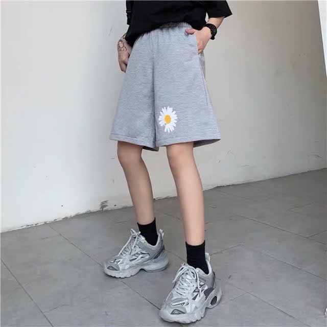 ❤️ RẺ ĐẸP ❤️ Quần short thể thao dây rút đi biển có kích thước CHO NAM NỮ IN HOA CÚC, QUẦN ĐÙI SỌT ỐNG RỘNG Unisex