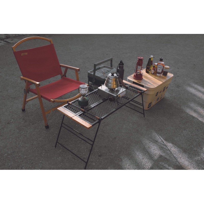 Bàn dã ngoại sắt lắp ráp Camping Enjoy Nature | BigBuy360 - bigbuy360.vn