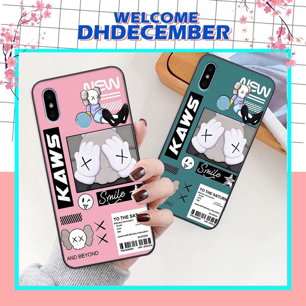 Ốp lưng Xiaomi REDMI 6 PRO / MI A2 LITE in hình gấu K@ws, gấu nâu, dor@emon RẺ- ĐẸP- BỀN