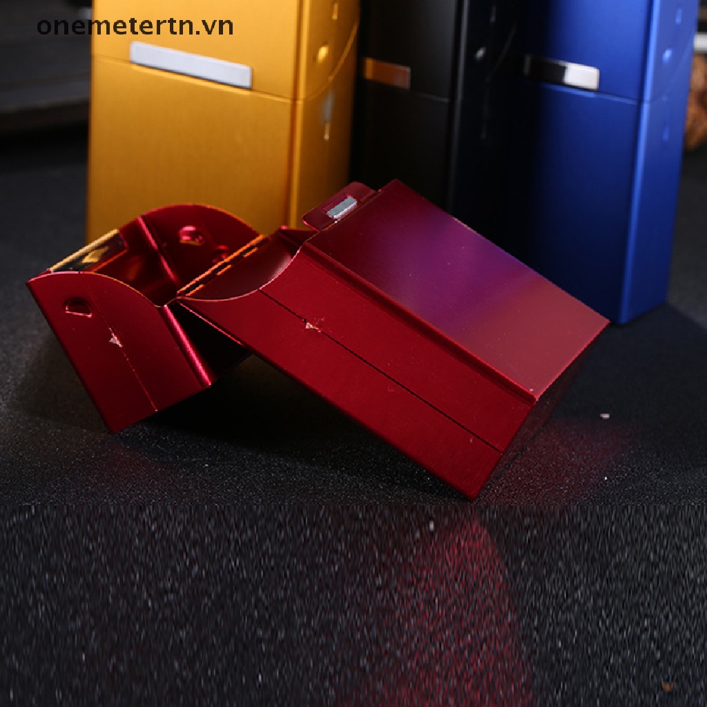 【onemetertn】 Magnetic Cigarettes Aluminum Cigarette Case Cigar Tobacco Holder Pocket Box 【VN】