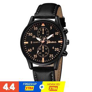 giảm giá lớn mi band giảm sáng thời trang marvel Đồng hồ đeo tay vintage tay trang Đồng Hồ Nam Geneva Dây Da Cao Cấp N