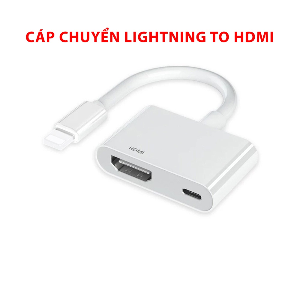 Cáp Chuyển Đổi chân dẹt Sang HDMI Cho ĐT IP táo X 8 7 6 Plus tablet táo,Full HD 1080P đưa hình ảnh lên Máy Chiếu,TV
