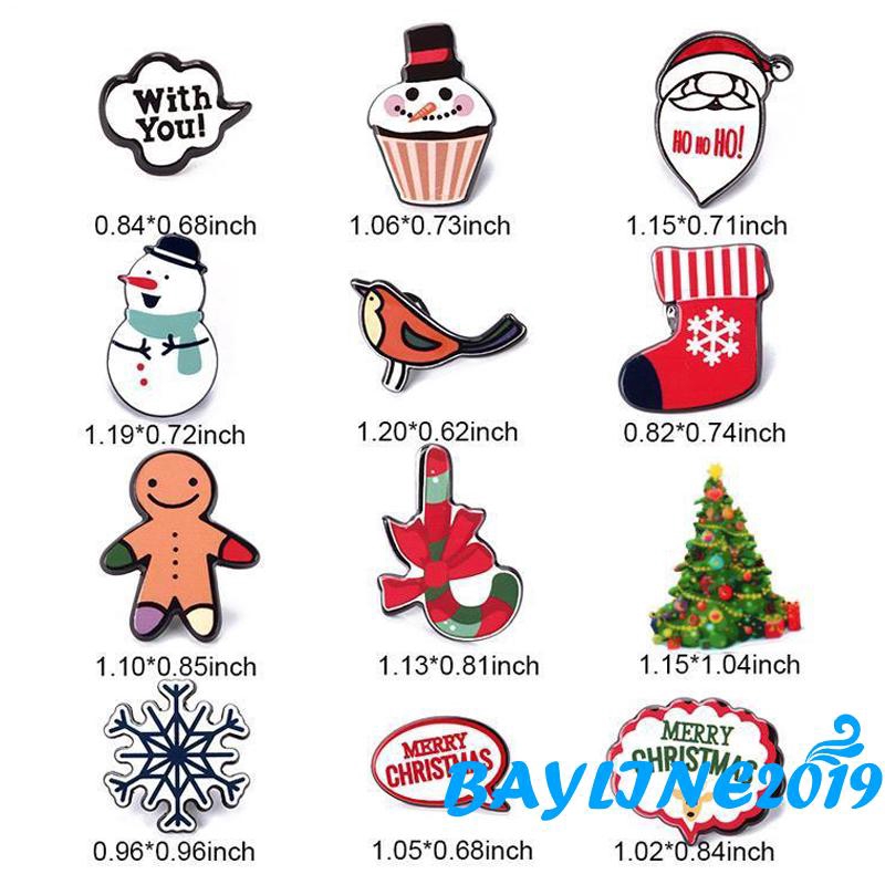 Ghim Cài Áo Hình Bông Tuyết Giáng Sinh Dễ Thương