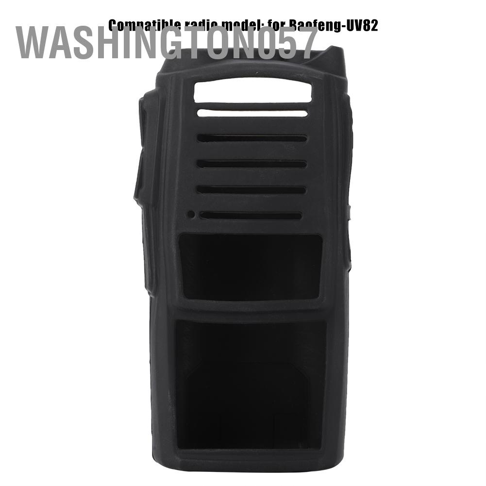 Washington057 Soft Silicone Two-Way Radio Holster Case Protection for Baofeng UV82 Walkie Talkies