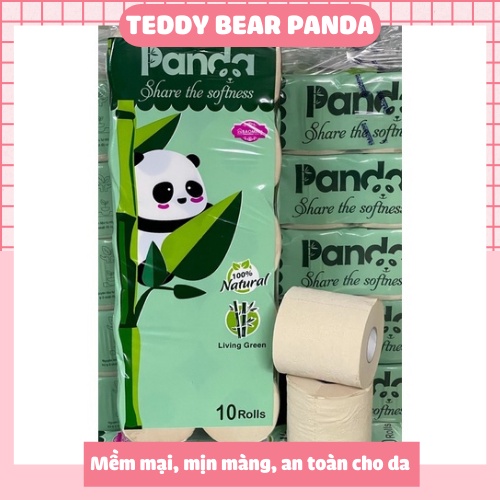 [Combo2 dây] Giấy Vệ Sinh Tre PANDA Có Lõi 3 lớp mềm mại