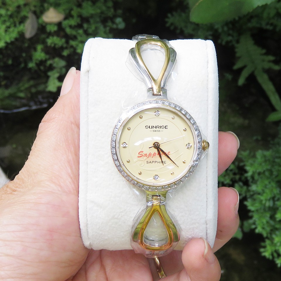 Đồng hồ nữ đính đá Sunrise 9939AA siêu mỏng kính Sapphire chống xước - Fullbox chính hãng | BigBuy360 - bigbuy360.vn